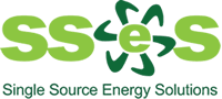 logo Logo with "SSES" in green capital letters. The first and last "S" are solid green, and the "e" is encircled by green arrows. Below, the text reads "Single Source Energy Solutions.